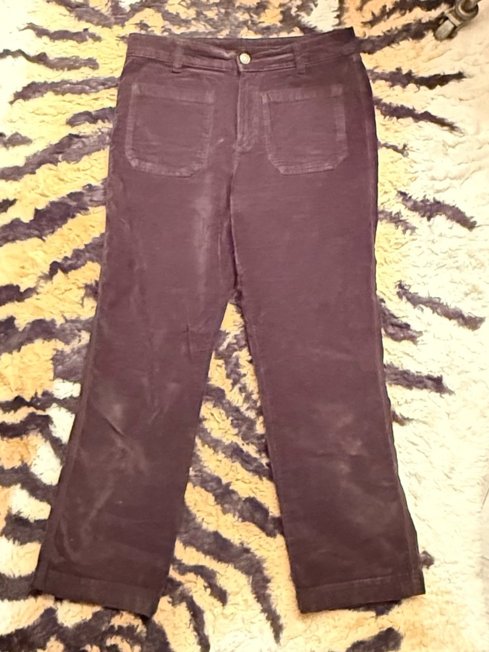Free People brown Pants with Brass Logo Tab